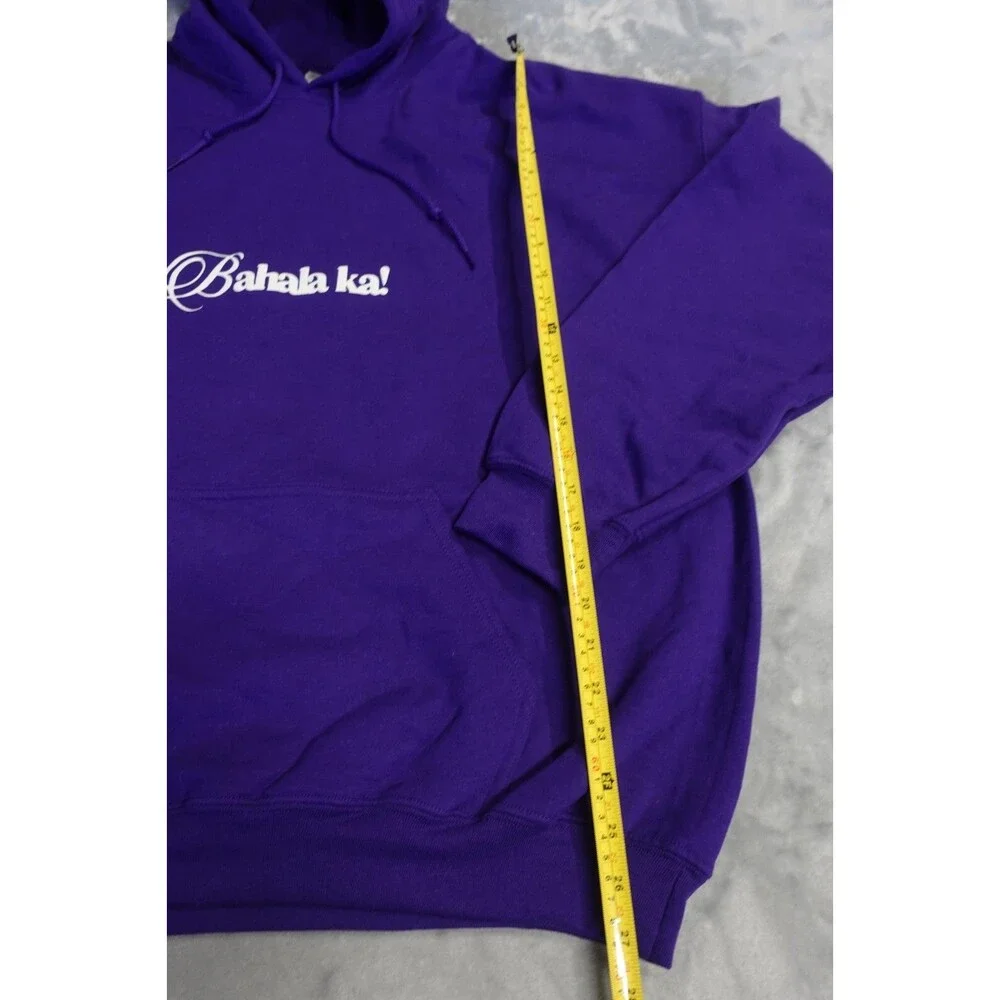 Kng Studios Bahala ka!‎ Men's Size 2XL Purple Pull Over Hoodie Sweatshirt